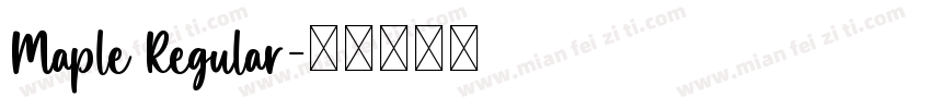 Maple Regular字体转换